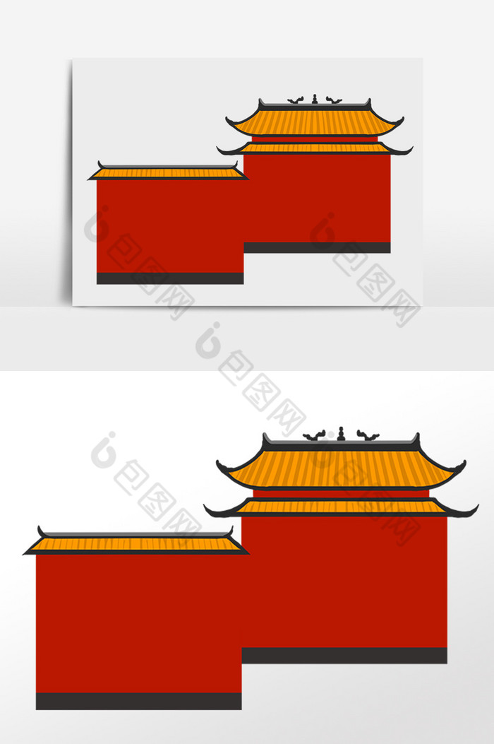 古代墙面屋檐古建筑图片图片