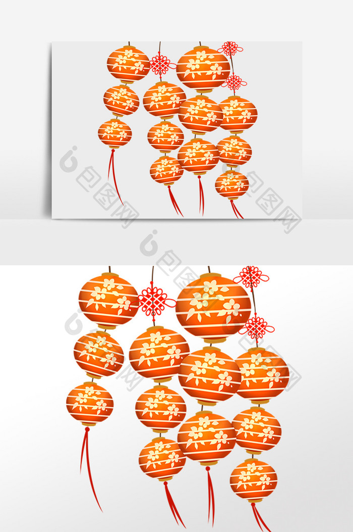 中秋节悬挂古风灯笼