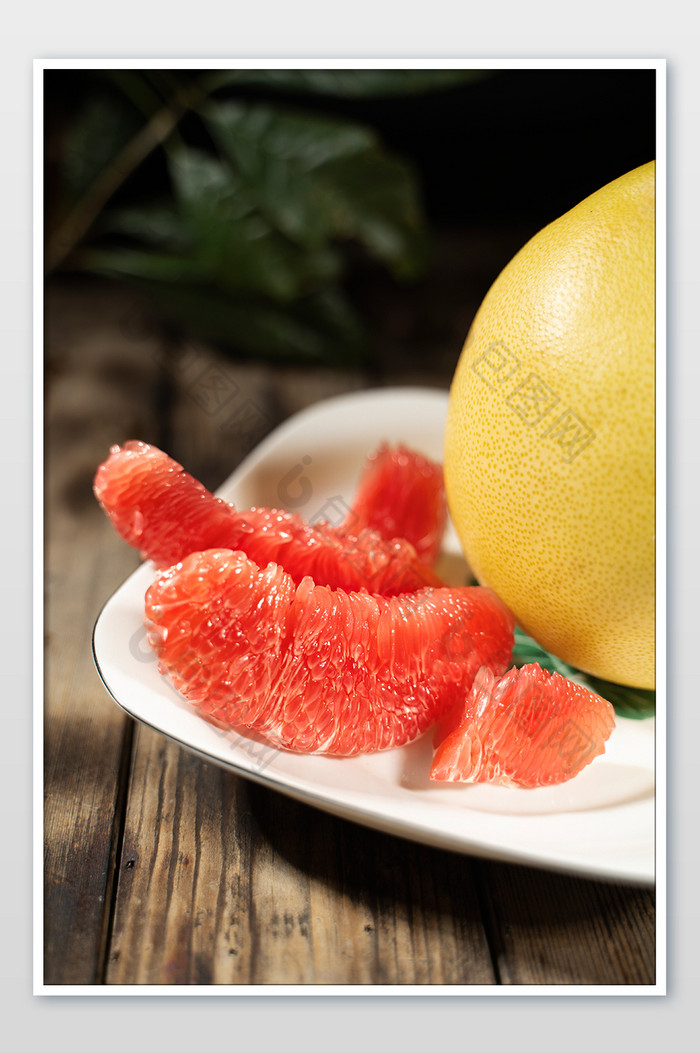 美食红心柚子摄影图图片图片