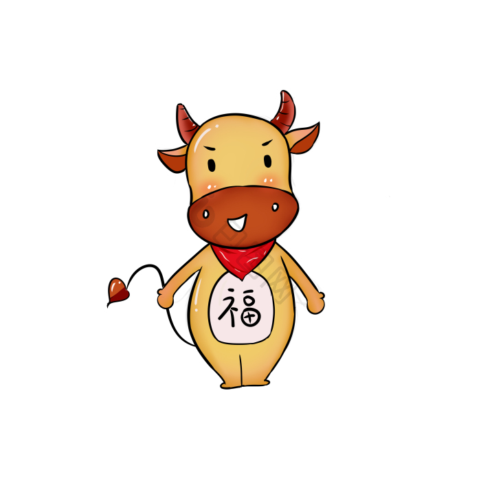 新年牛年q版小牛