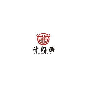 牛肉面炸酱面面馆logo标志vi