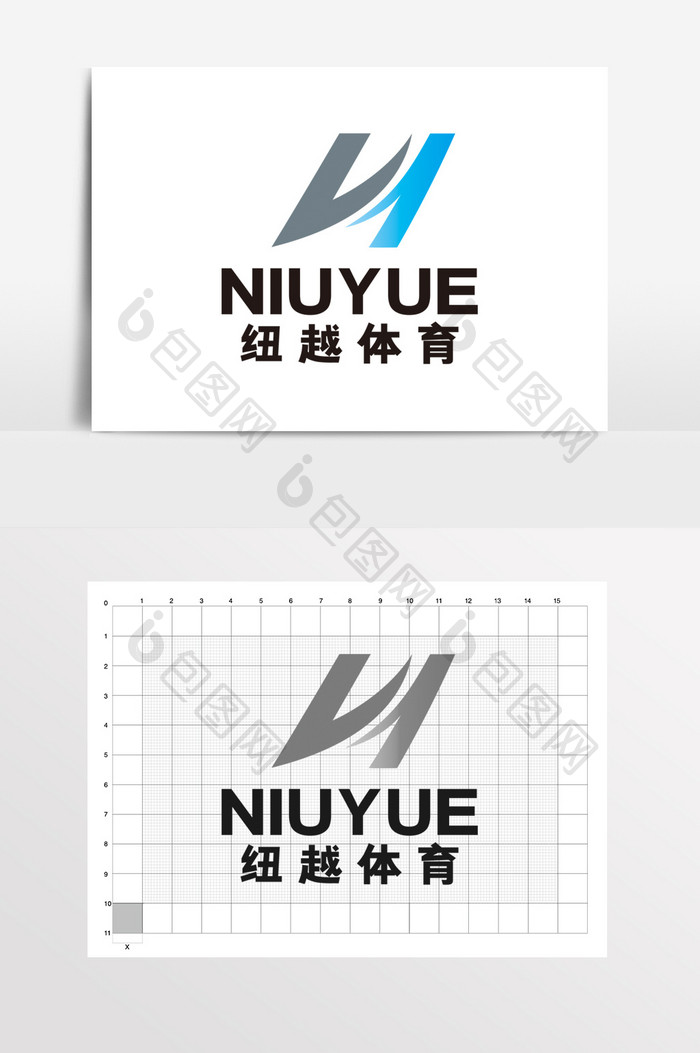 体育运动健身科技字母LOGO标志VI