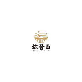 面馆炸酱面重庆小面炸酱面LOGO标志VI