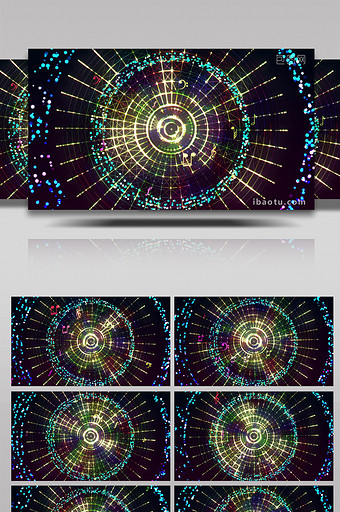 绚丽动感音符背景视频AE模板图片