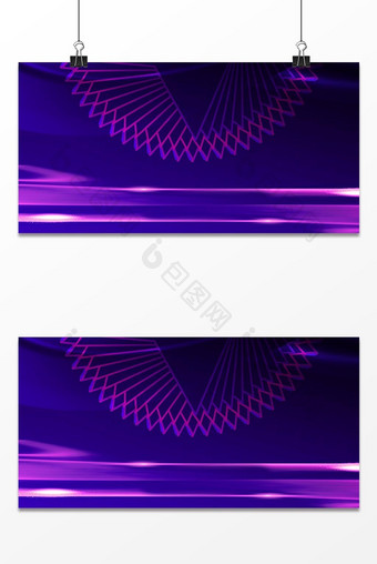 紫色商务科技线条质感光效背景图片