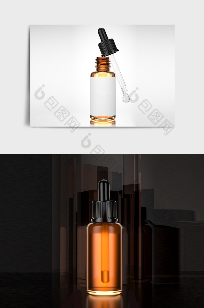C4D化妆精油瓶模型（已上好材质灯光）