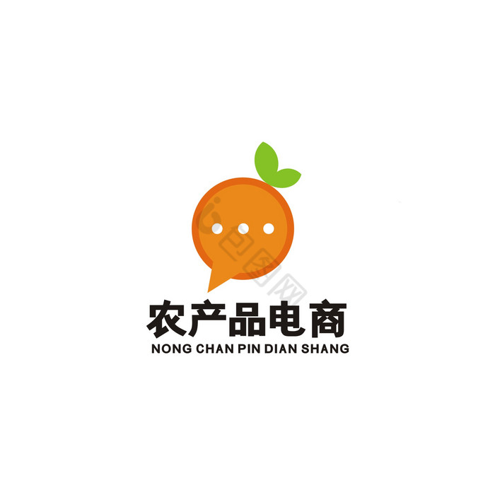 橘子果汁饮品店农业果园LOGO标志VI图片