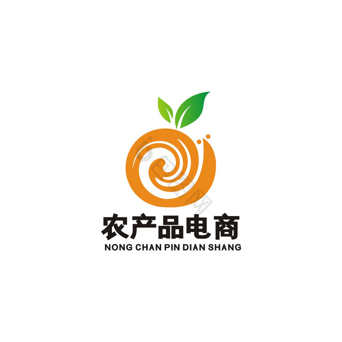 农产品电商果园橘水果超市LOGO标志VI图片