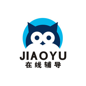 猫头鹰教育在线辅导LOGO标志VI