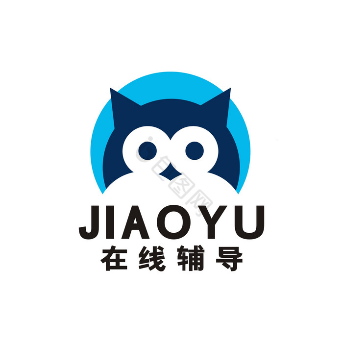 猫头鹰教育在线辅导LOGO标志VI图片