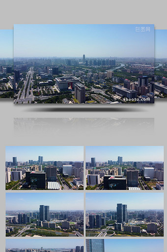 航拍郑州郑东新区绿地中心双子塔金水东路图片