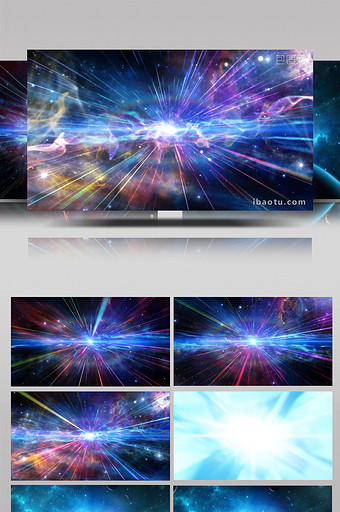 震撼宇宙超光速引擎开场标题特效AE模板图片