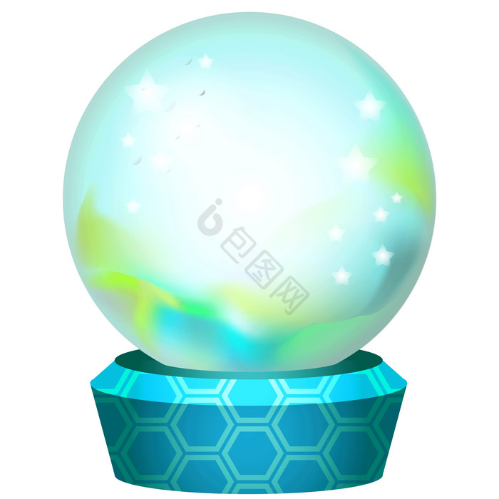透明水晶球玻璃球图片