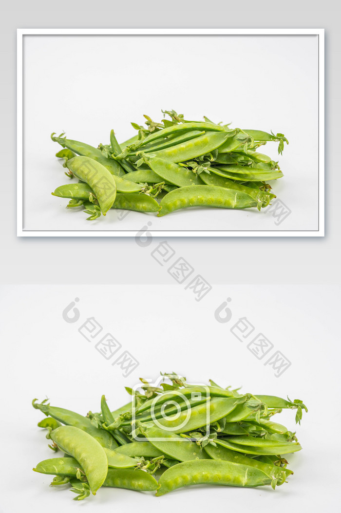 绿色青菜扁豆摄影图