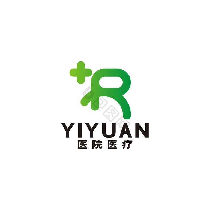 医院医疗器械字母R医药LOGO标志VI图片