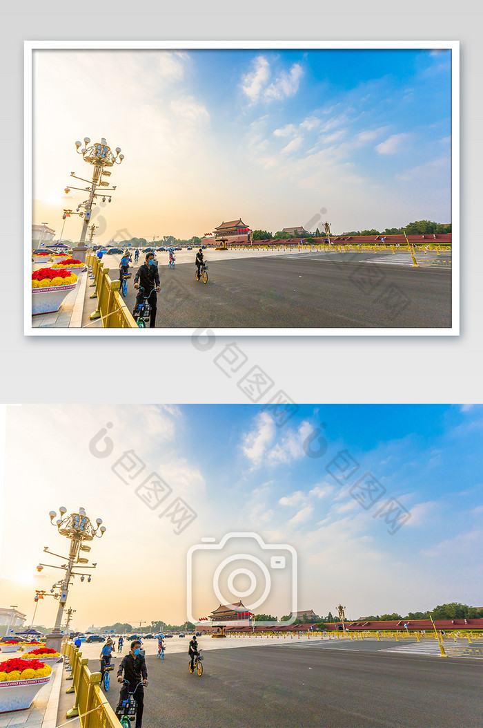 大气北京地标天安门广场建筑摄影图片图片