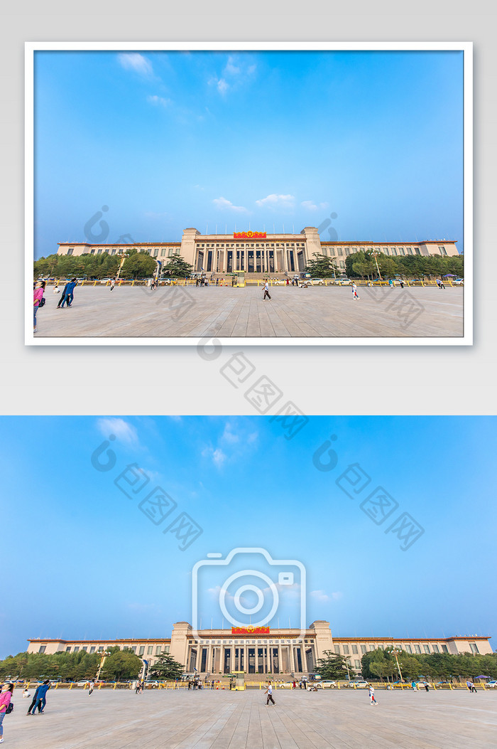 大气的北京国家博物馆建筑摄影图片