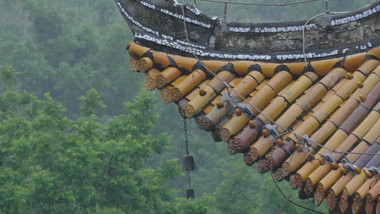 烟雨古风建筑实拍视频