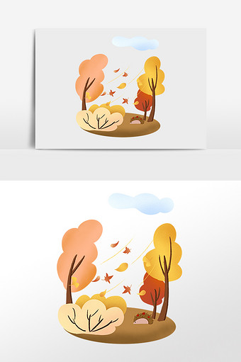 卡通风景图片素材