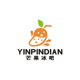 芒果冰吧奶茶店饮品店LOGO标志VI