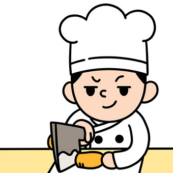 厨师切菜卡通图片图片