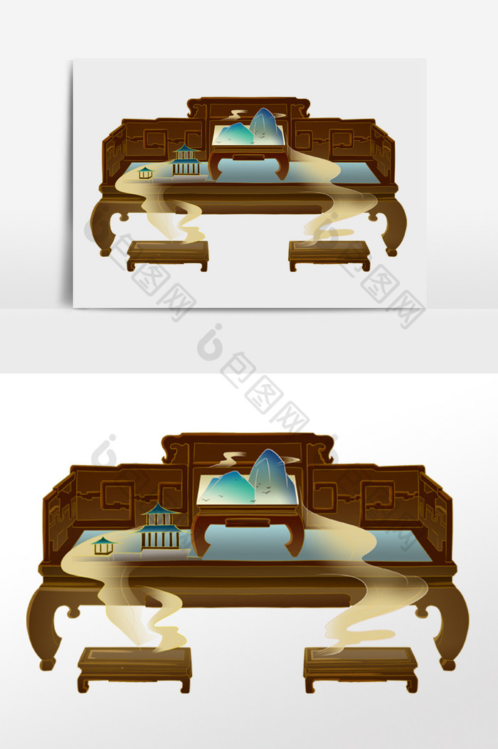中式古风国风家具沙发