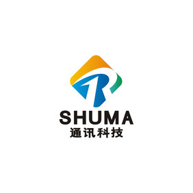 通讯科技字母R电商LOGO标志VI