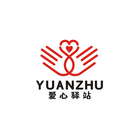 爱心驿站亲子教育母婴LOGO标志VI