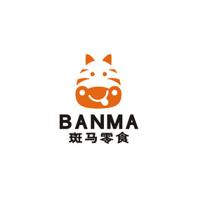 斑马零食店美食小卖部LOGO标志VI