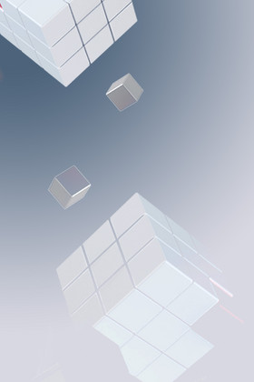 立体方块背景