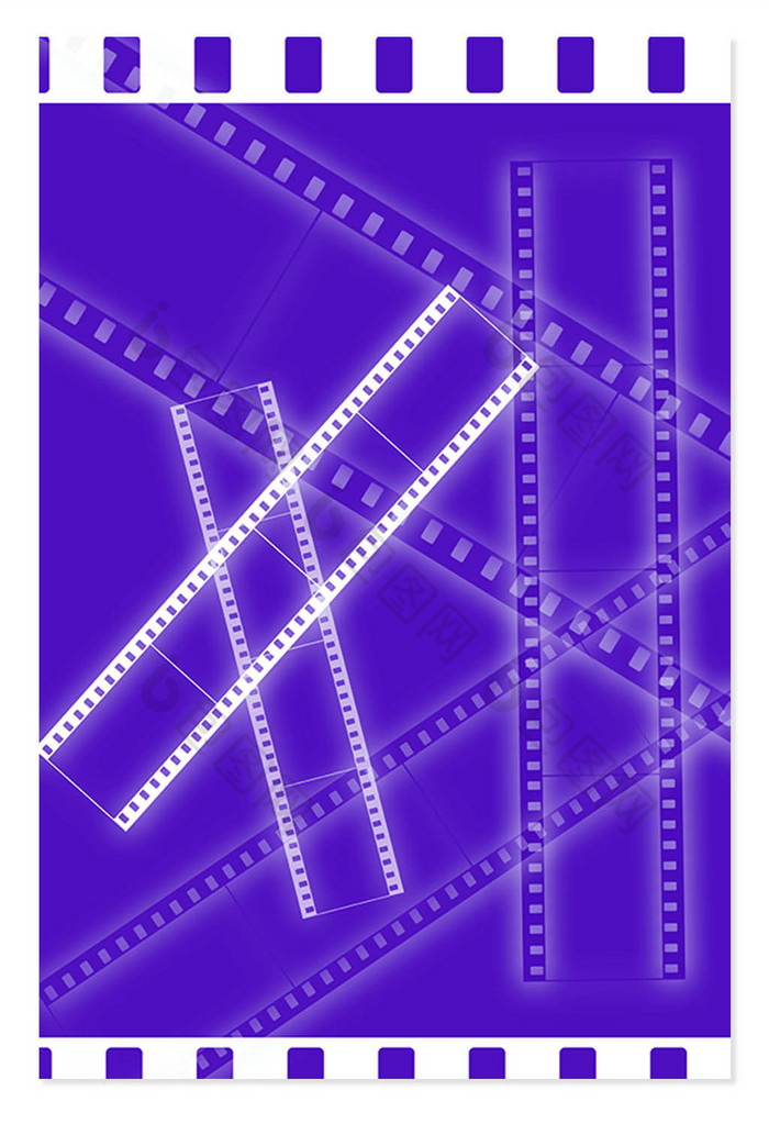 紫色纹理质感胶片电影背景