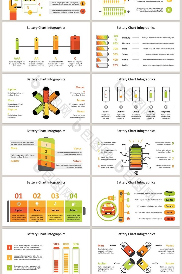 绿色电池电源40页PPT图表合集