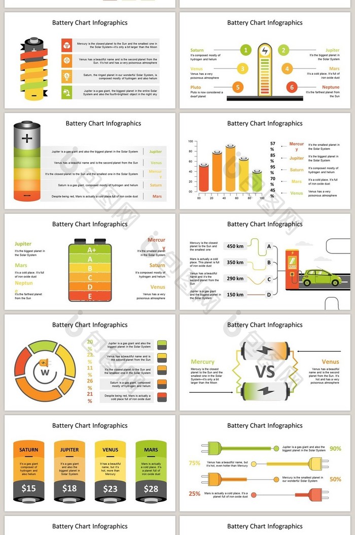 绿色电池电源40页PPT图表合集