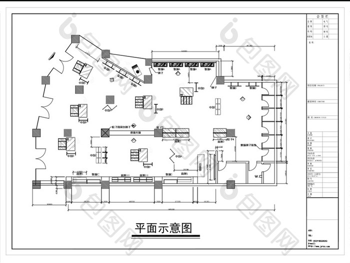 简约风格服装店装修设计图