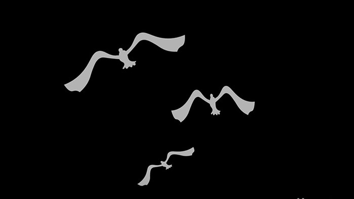 包图扁平画风自然节气小动效寒露大雁