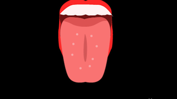 扁平风身体部位舌小动效MG动画