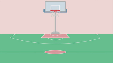 教育场景建筑类体育运动篮球场mg动画