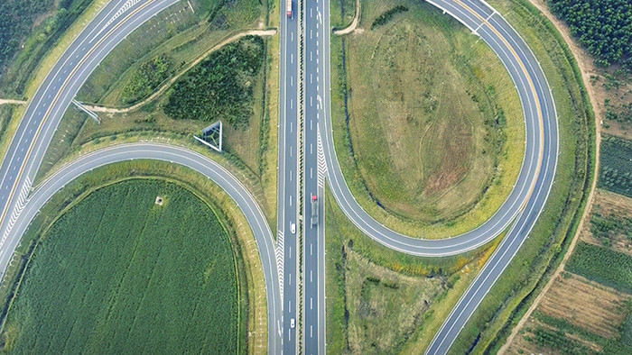 无人机航拍德上高速公路