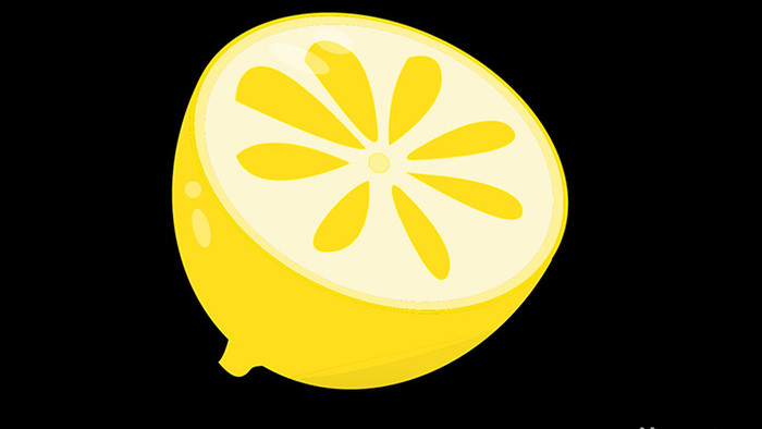 扁平风水果可爱柠檬小动效MG动画