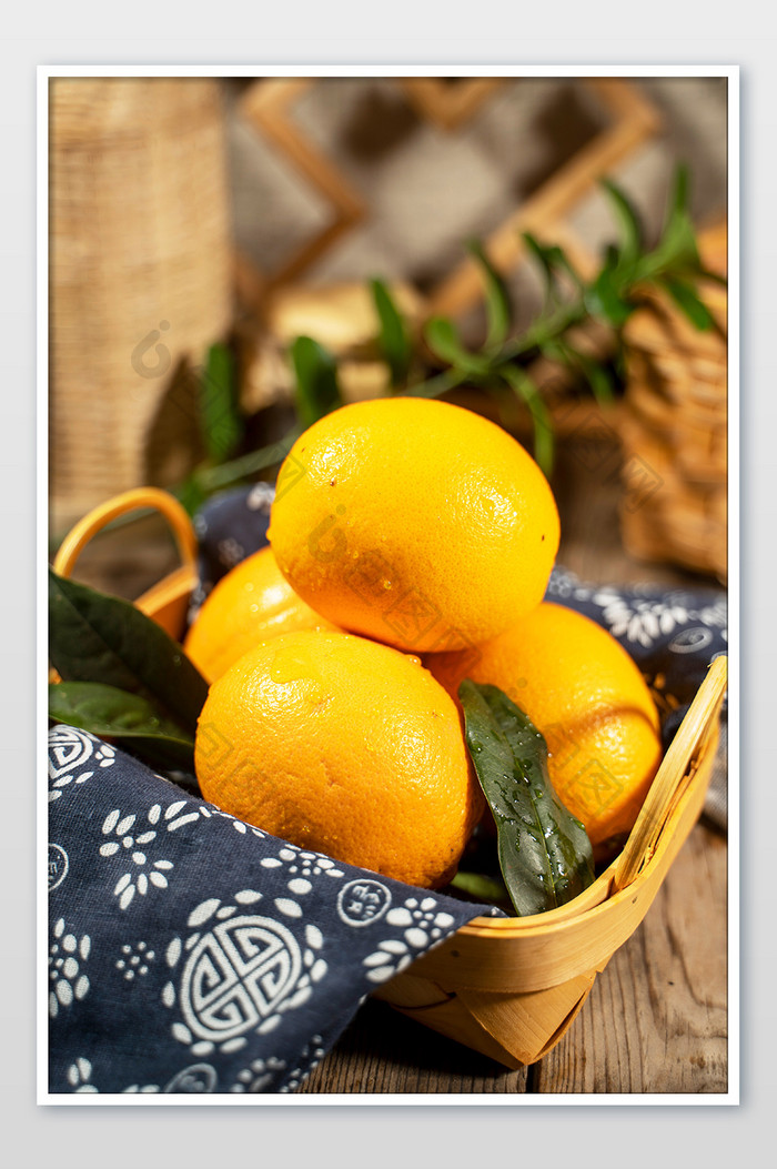 新鲜水果橙子面摄影图片