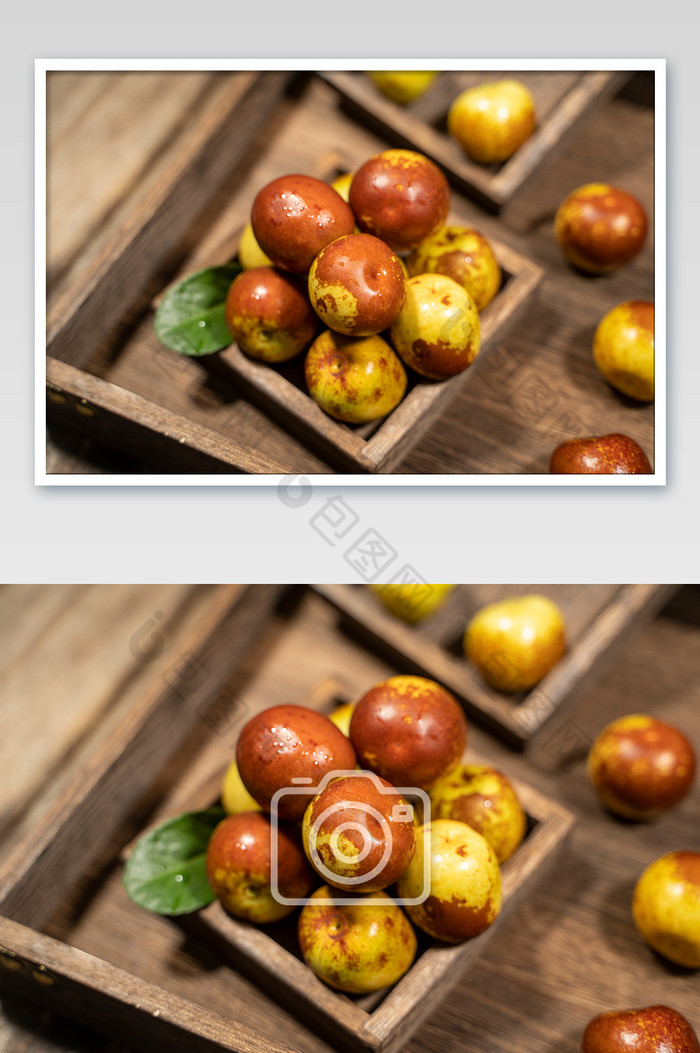 鲜枣冬枣红枣美食氛围摄影图片图片