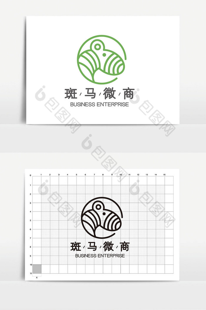 斑马图形电商微商logoVI图片图片