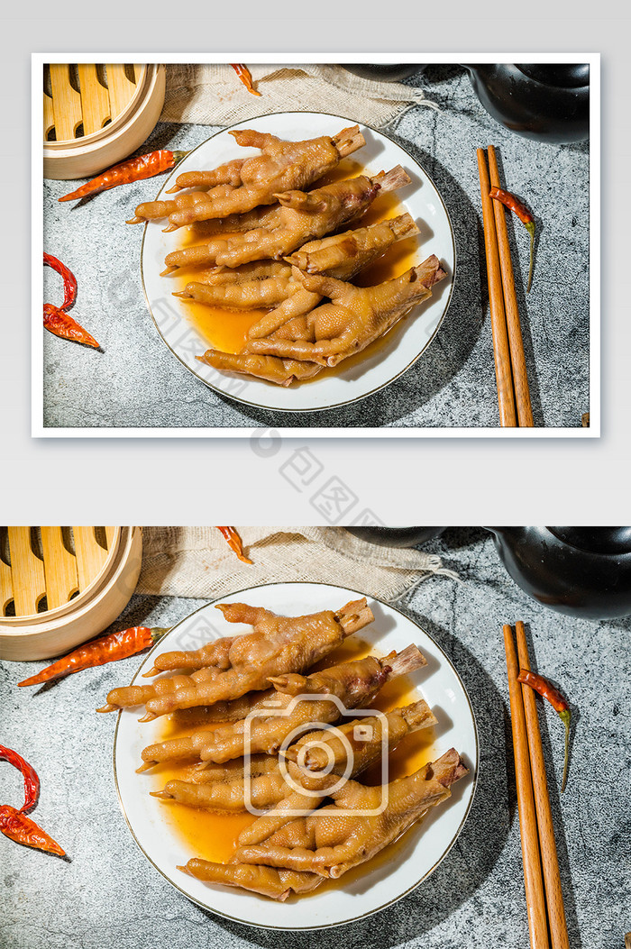 餐饮美食豉汁凤爪鸡爪图片图片