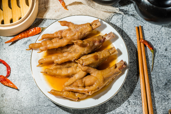 餐饮美食豉汁凤爪鸡爪图片