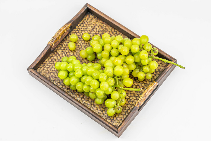 绿色葡萄水果摄影图图片