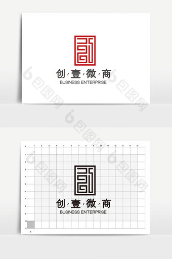 大气时尚创字体电商微商logoVI图片