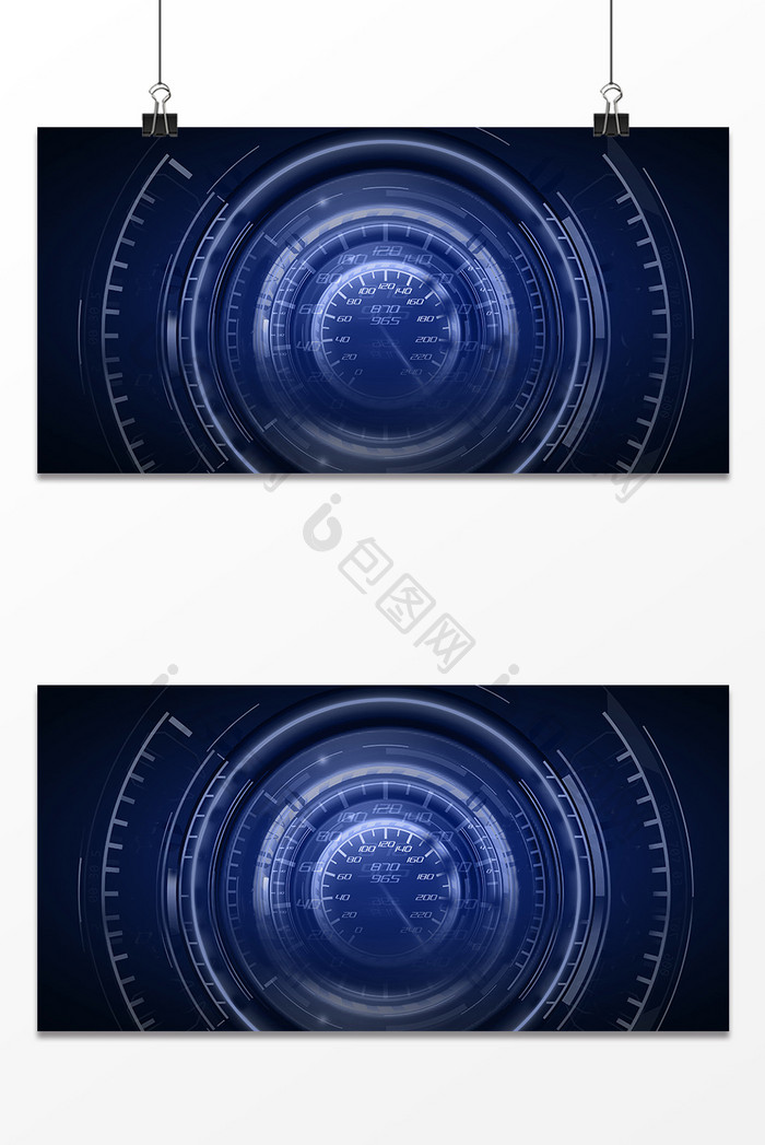 简约大气商务科技创意炫酷里程表背景