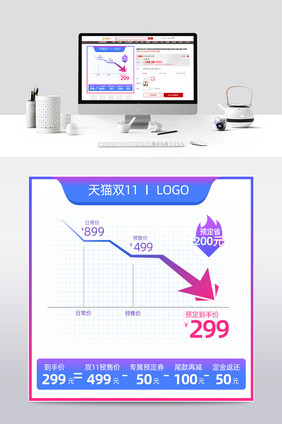 电商双11双12淘宝天猫价格曲线图
