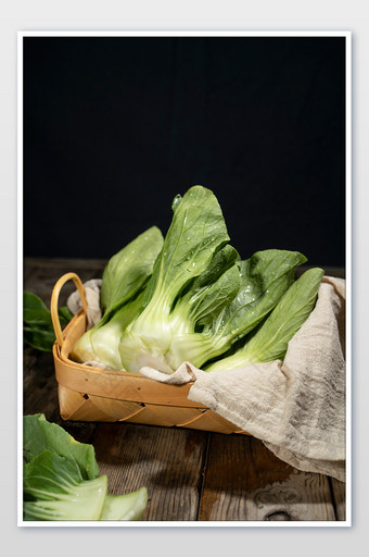 小白菜青菜叶子蔬菜摄影图片