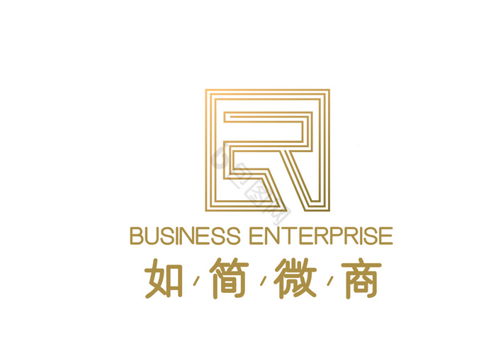 R字母电商微商logoVI图片